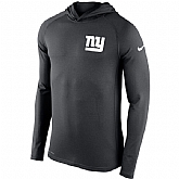 Men's New York Giants Nike Charcoal Stadium Touch Hooded Performance Long Sleeve T-Shirt,baseball caps,new era cap wholesale,wholesale hats